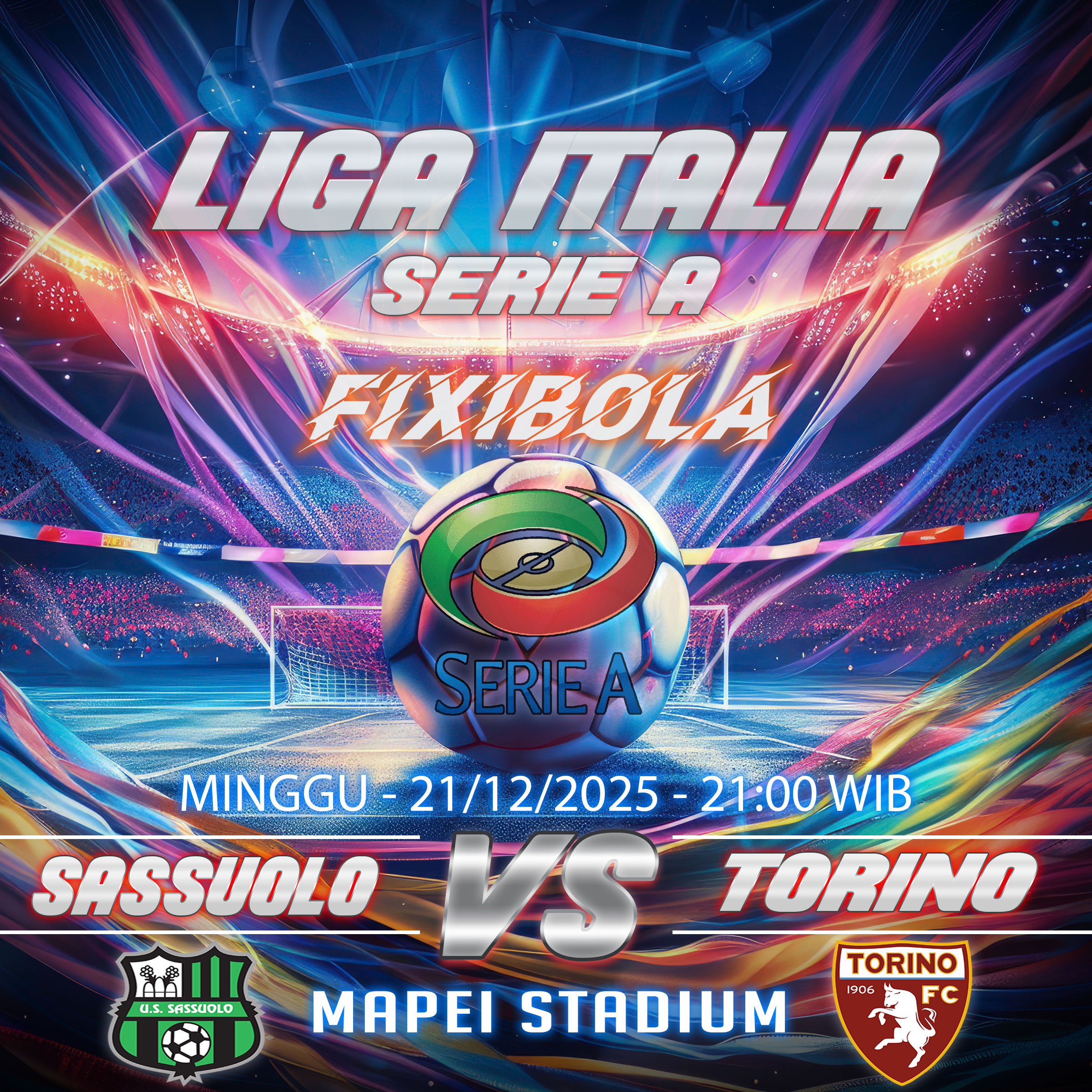 PREDIKSI BOLA SASSUOLO VS TORINO
