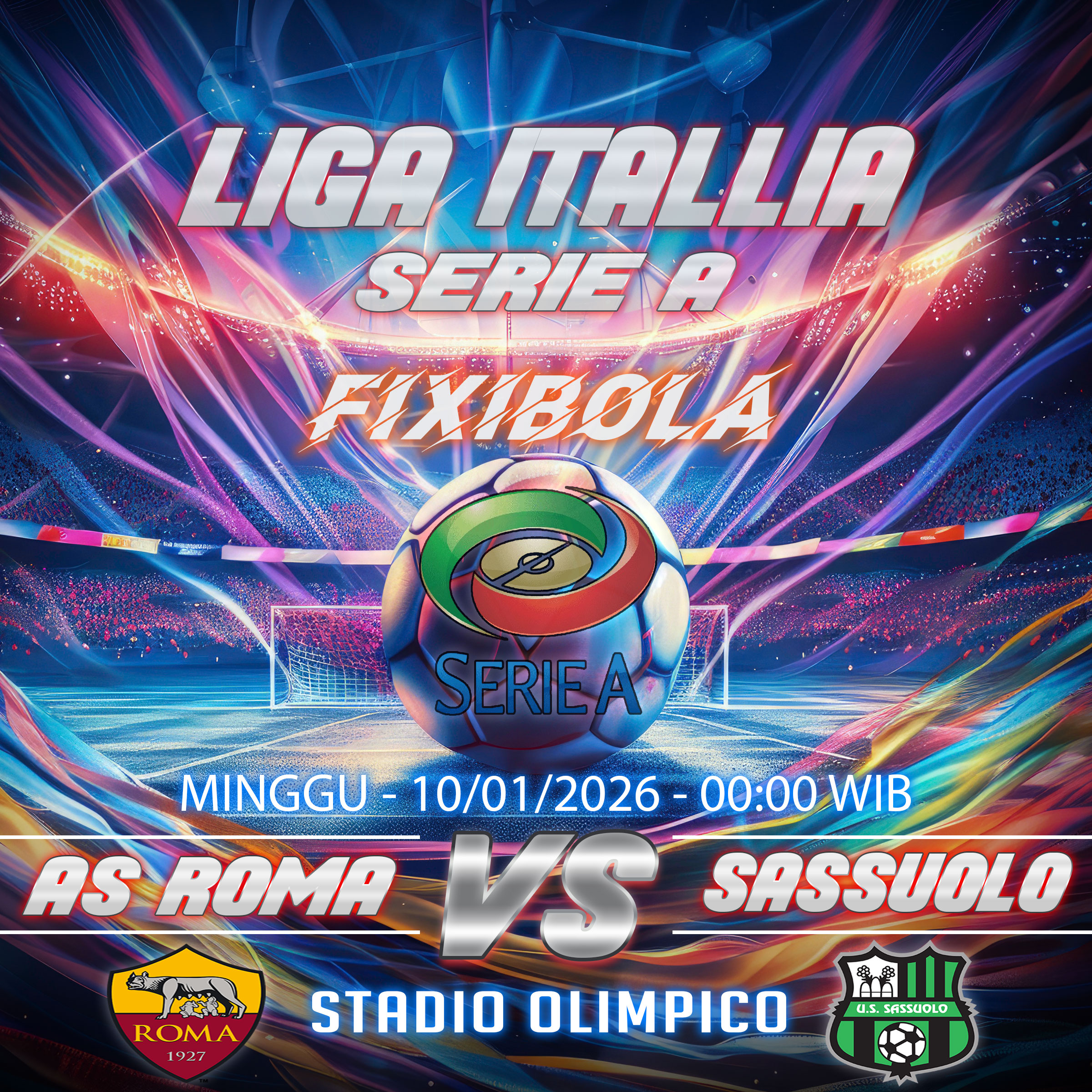 PREDIKSI BOLA AS ROMA VS SASSUOLO