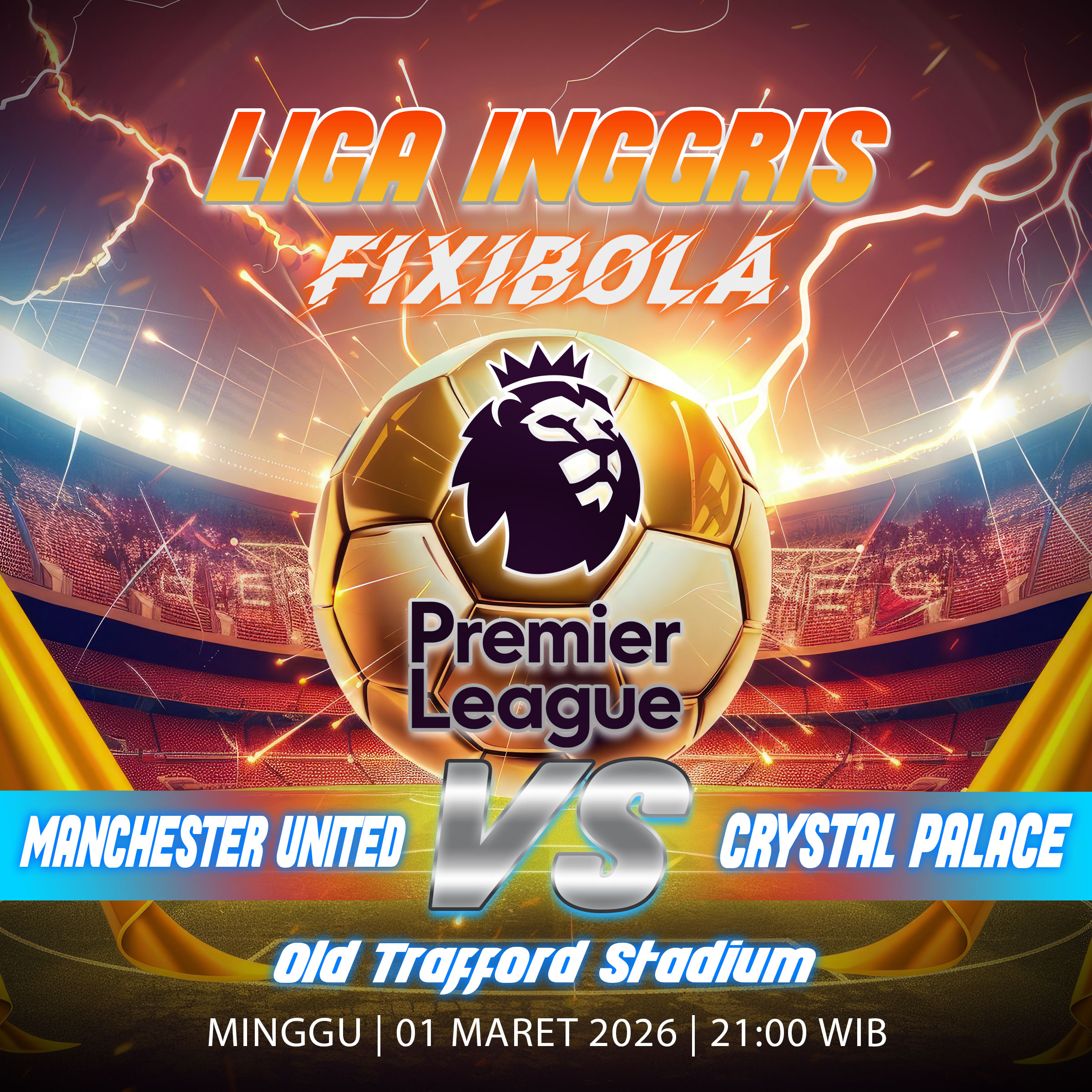 PREDIKSI BOLA MANCHESTER UNITED VS CRYSTAL PALACE