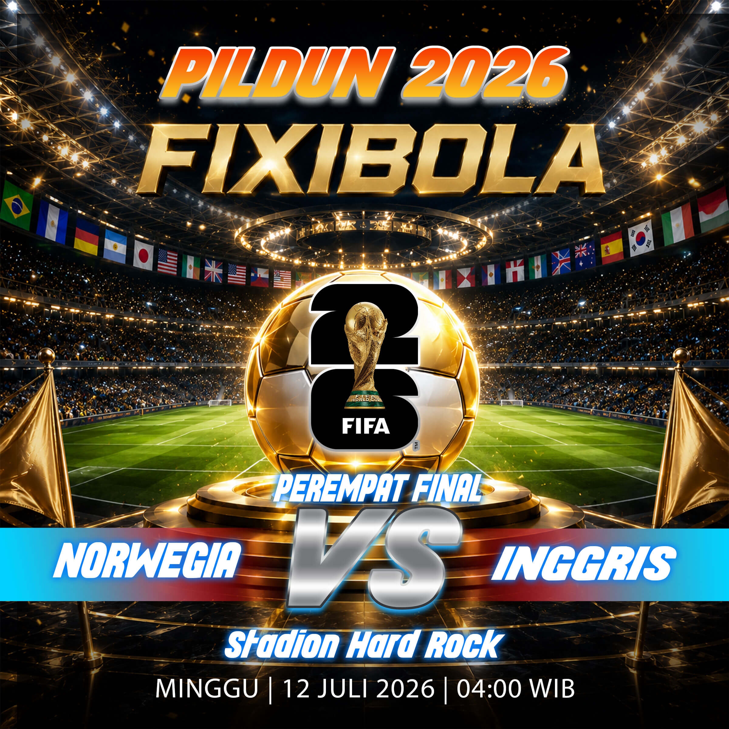 FIFA WORLD CUP 2026 – NORWEGIA VS INGGRIS